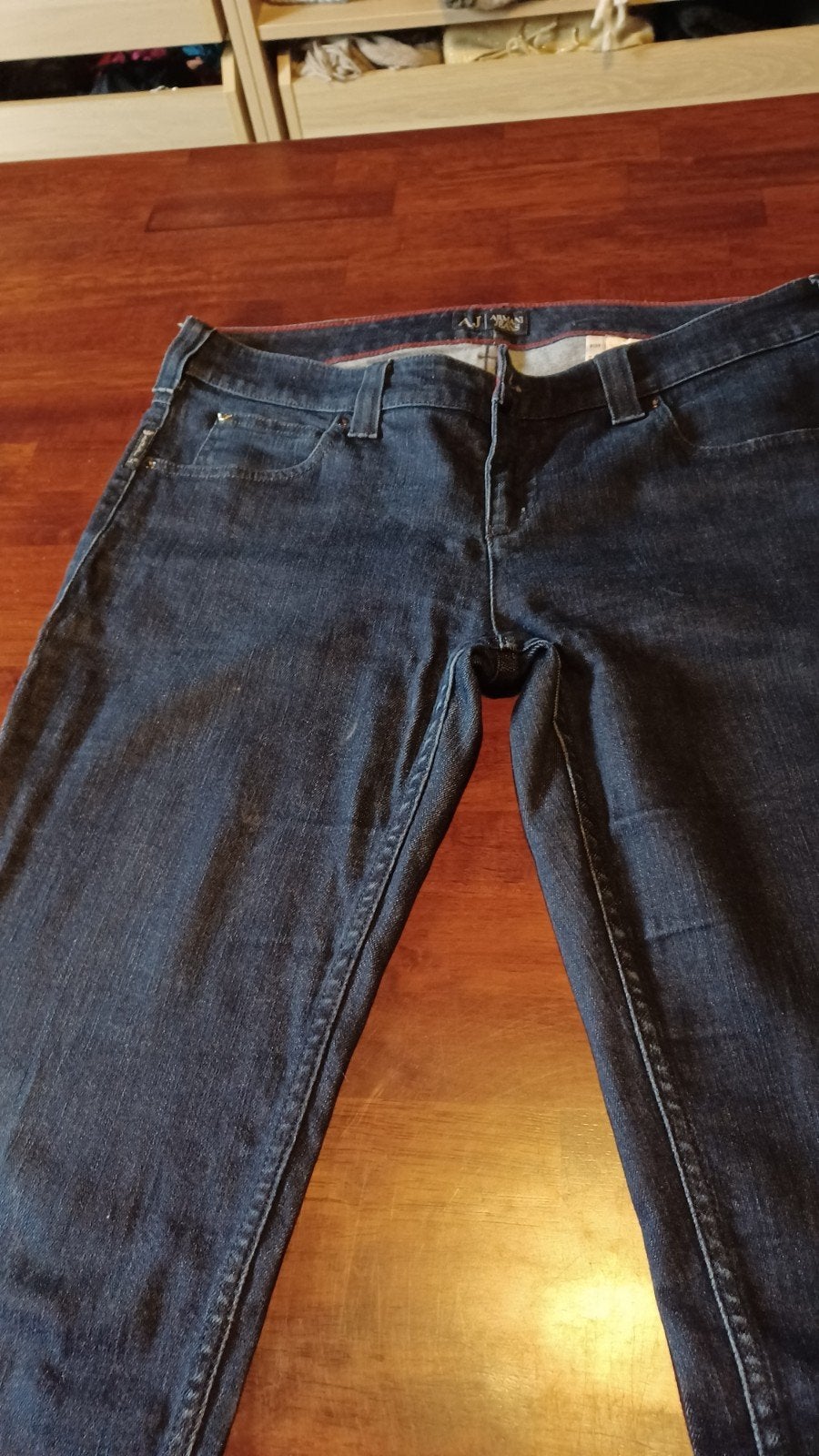 Donkerblauwe jeans 'armani, Emporio Armani, Blauw, Ophalen of Verzenden, Zo goed als nieuw