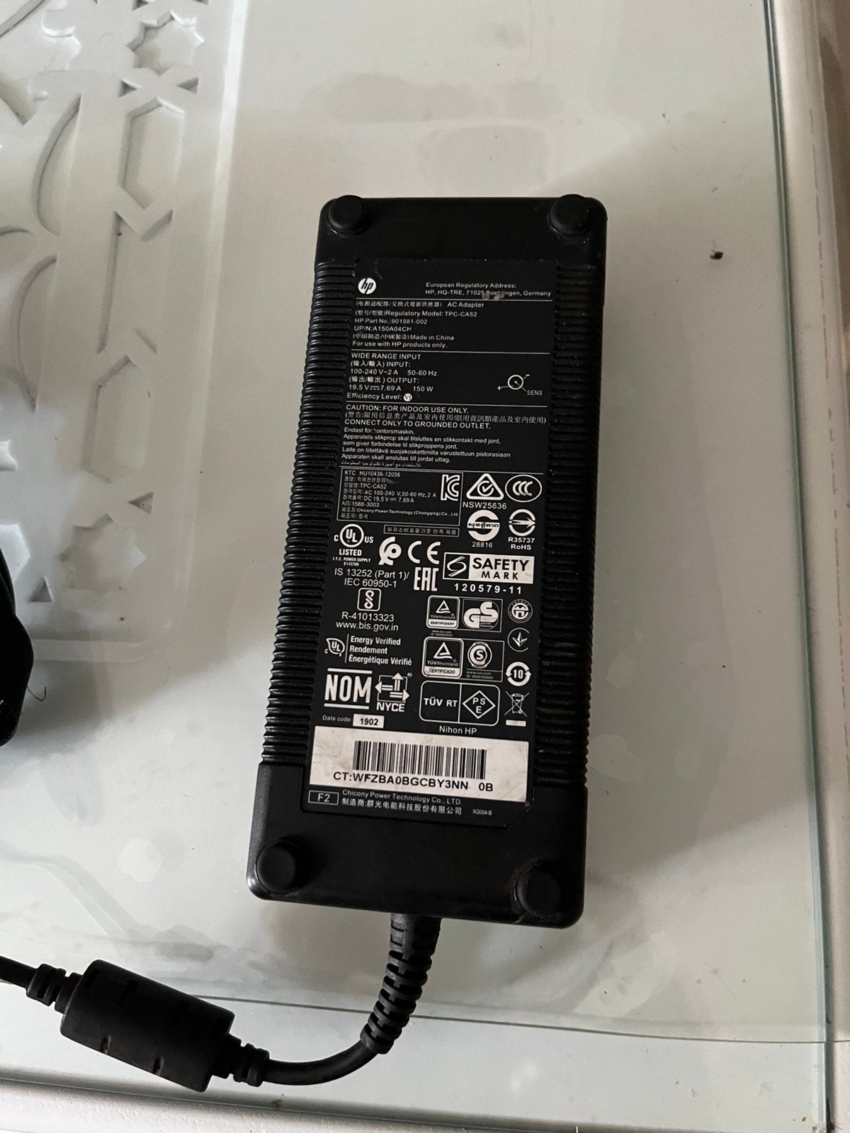 Chargeur PC 150W, Enlèvement, Comme neuf