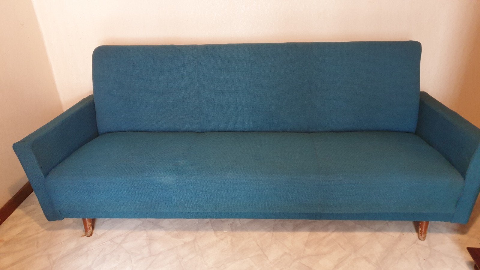 Vintage zetel/bed, Ophalen, Stof