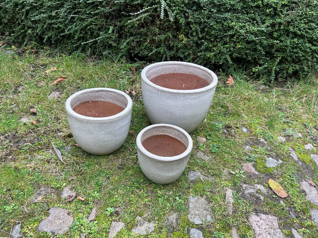 3 prachtige bloempotten, Tuin en Terras, Bloempotten, Ophalen, Zo goed als nieuw, Aardewerk, Binnen
