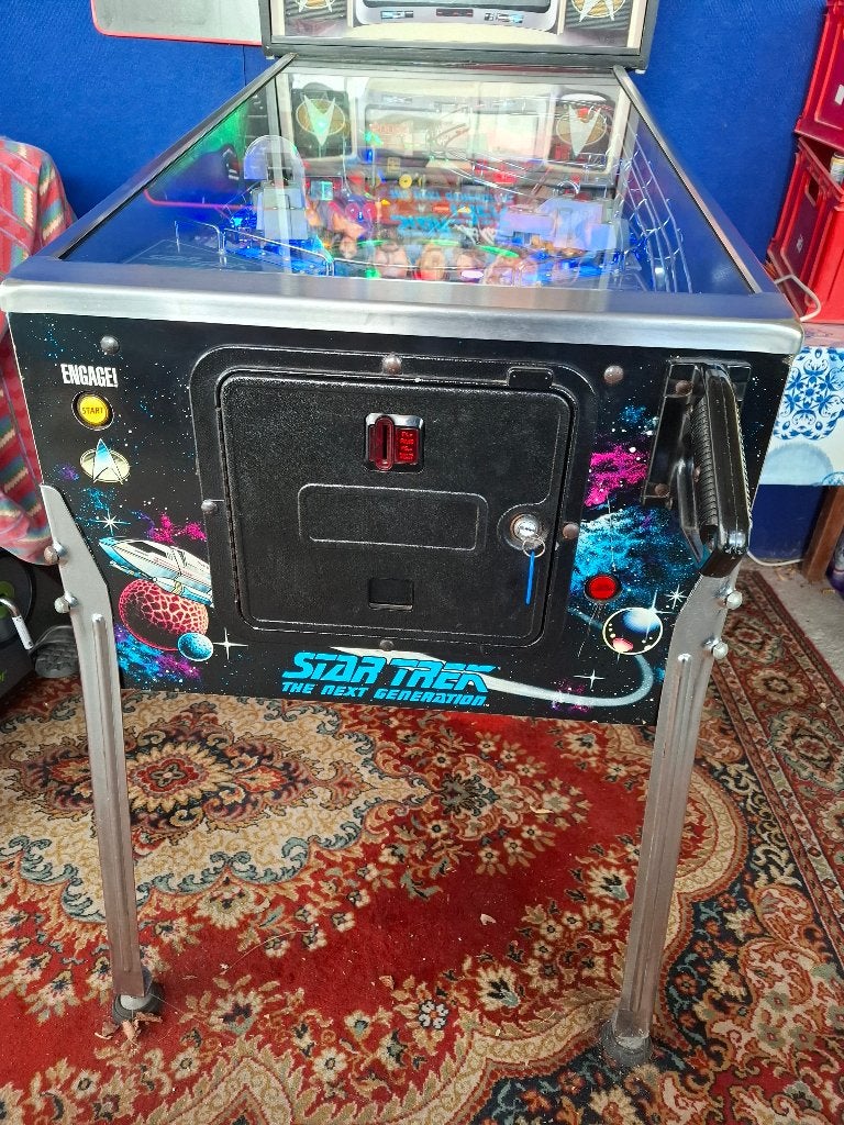STTNG pinball - Star Trek The Next Generation flipperkast, Verzamelen, Ophalen, Gebruikt, Elektronisch, Williams