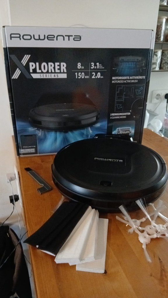 Robot aspirateur rowenta Xplorer serie 45, Rowenta, Gebruikt, Ophalen of Verzenden, Robotstofzuiger