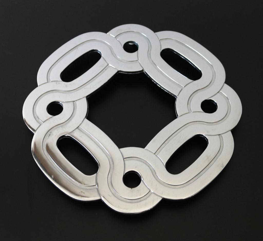 Vintage Maison Lancel Italiaanse verzilverde onderzetter, Enlèvement ou Envoi, Utilisé, Casserole ou poêle