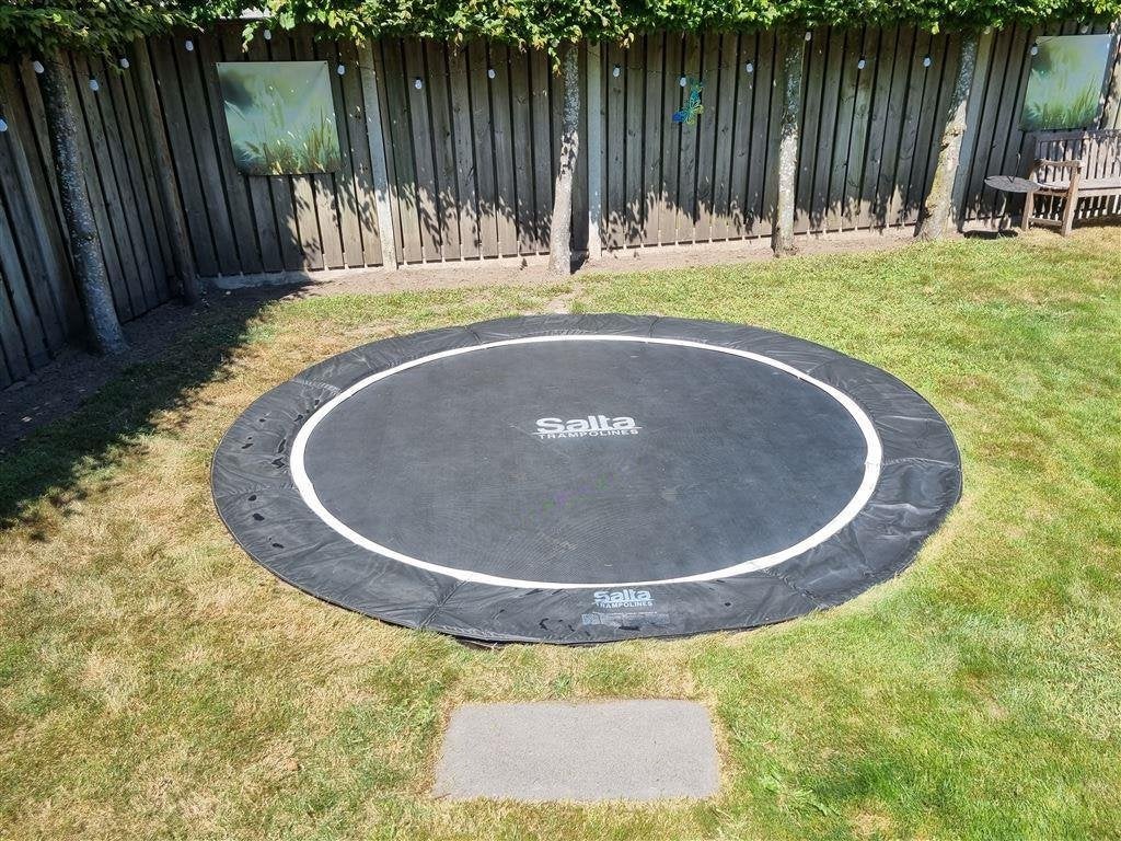 Trampoline Salta Royal Baseground 366 Black met afdekhoes, Ophalen, Gebruikt