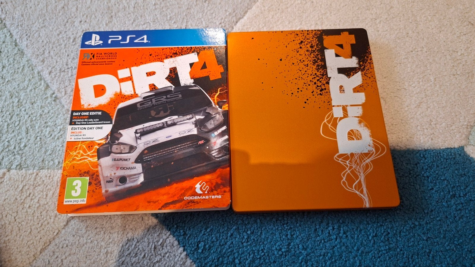 Boîtier en acier pour PS4 Dirt 4 Day One Edition, 1 joueur, Comme neuf, Course et Pilotage, Enlèvement
