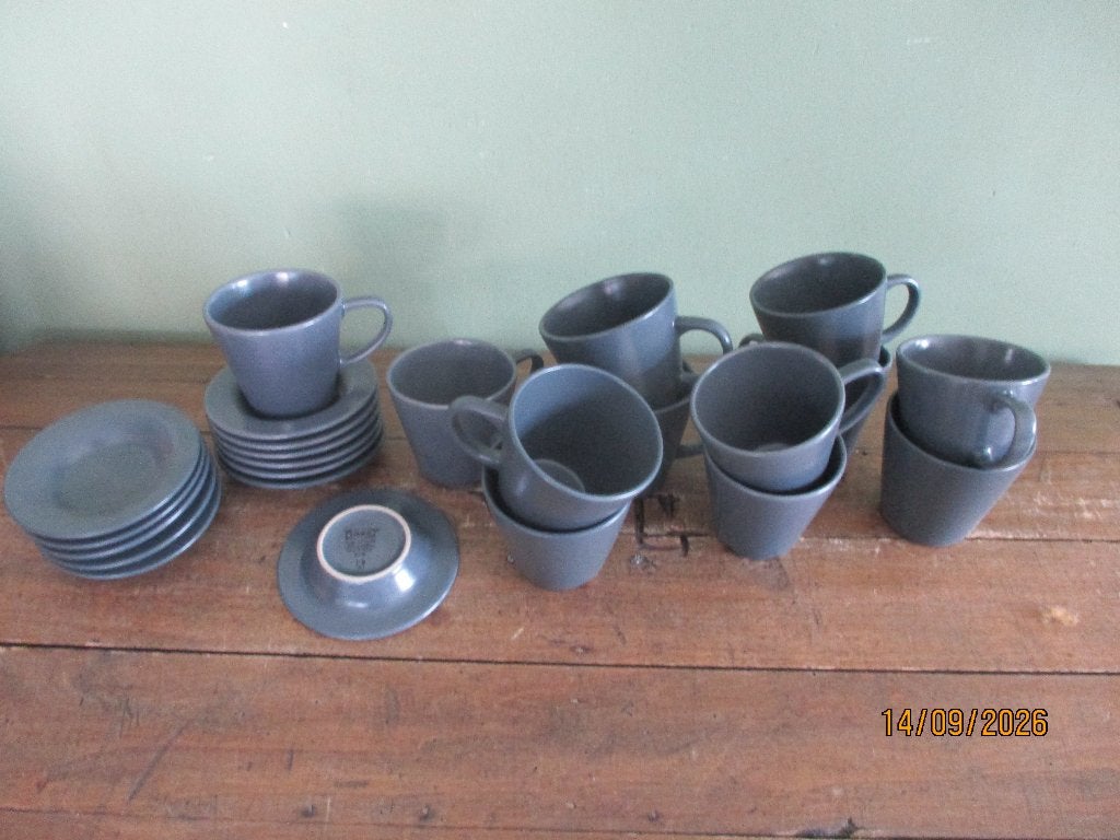 lot de 12 tasses 12 sous tasses Dinera Ikéa, Maison & Meubles, Enlèvement ou Envoi, IKEA, Comme neuf, Céramique
