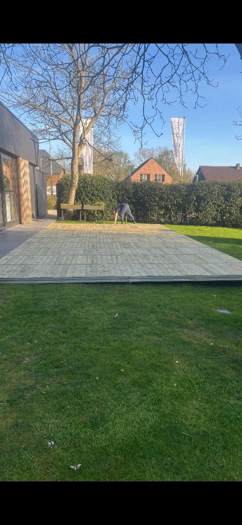 Cassettevloer Tentvloer systeemvloer, Hobby en Vrije tijd, Ophalen, Zo goed als nieuw