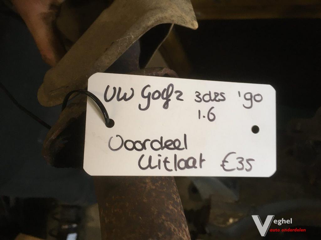 VW Golf 2 voorste deel v/d uitlaat 1990 1.6, Auto-onderdelen, Gebruikt, -, -, Ophalen of Verzenden