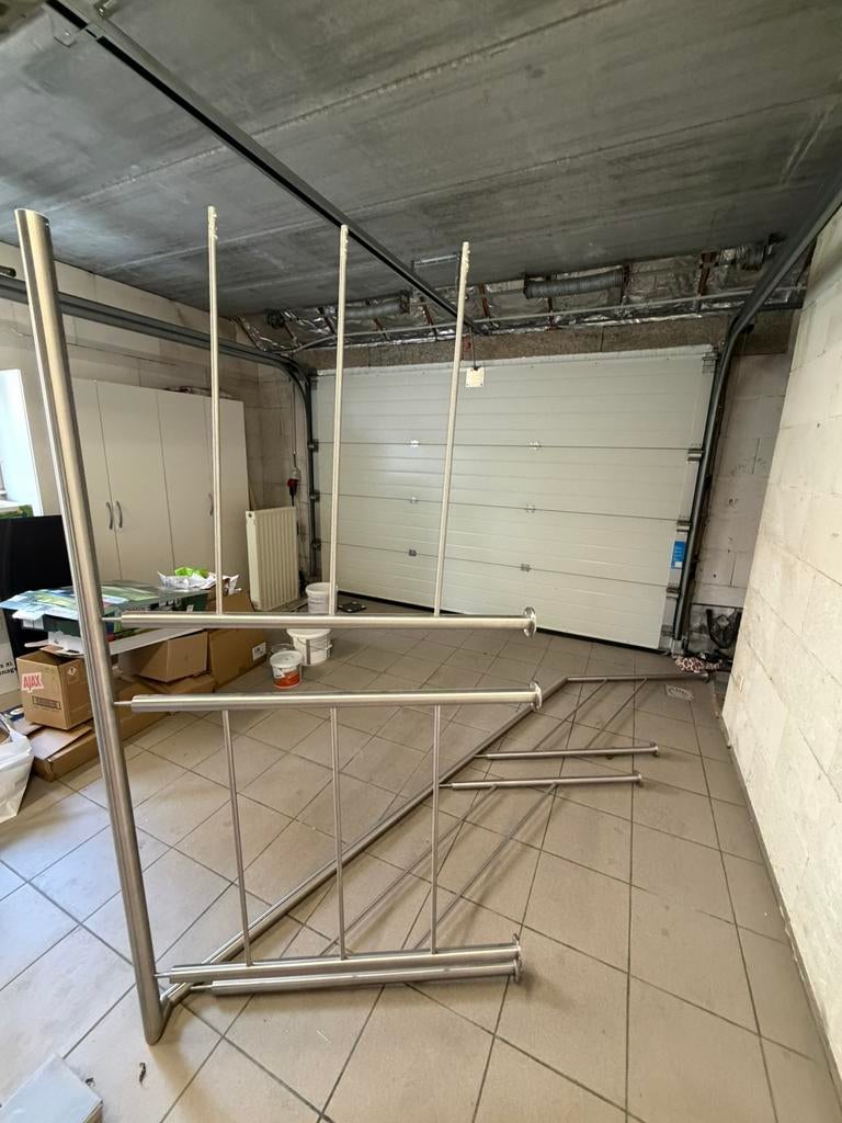 Trapleuning in geborstelde inox, Doe-het-zelf en Bouw, Ophalen