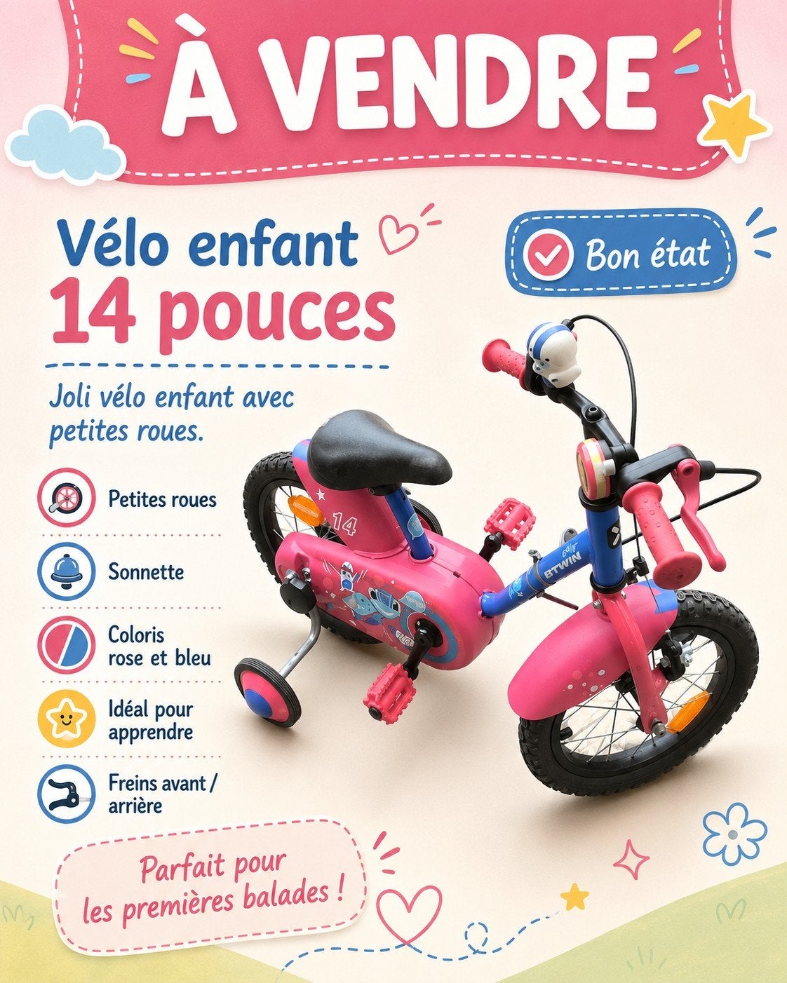 Vélo enfant, Vélos & Vélomoteurs, Utilisé, BTwin Décathlon