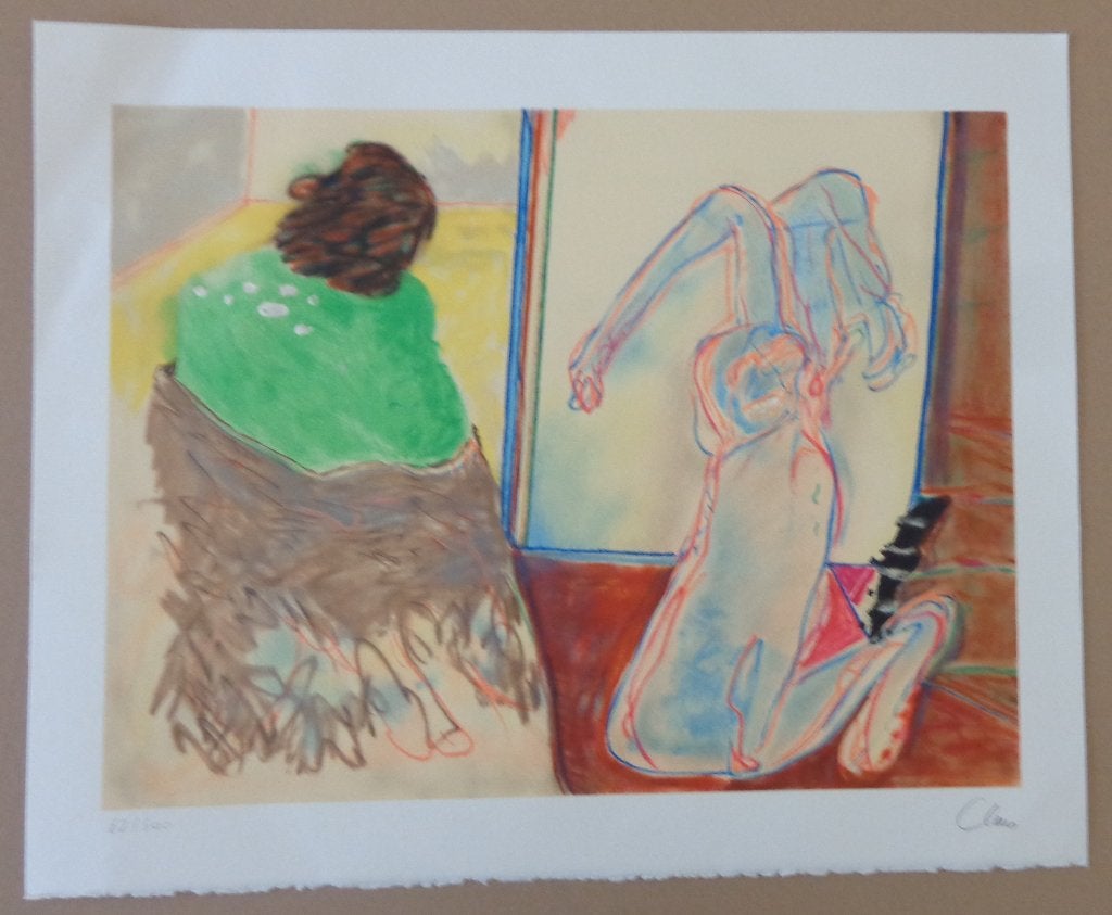 HUGO CLAUS / VERSCHIJNINGEN / KLEURLITHO / 47x57cm / SIG, Signé, Enlèvement ou Envoi