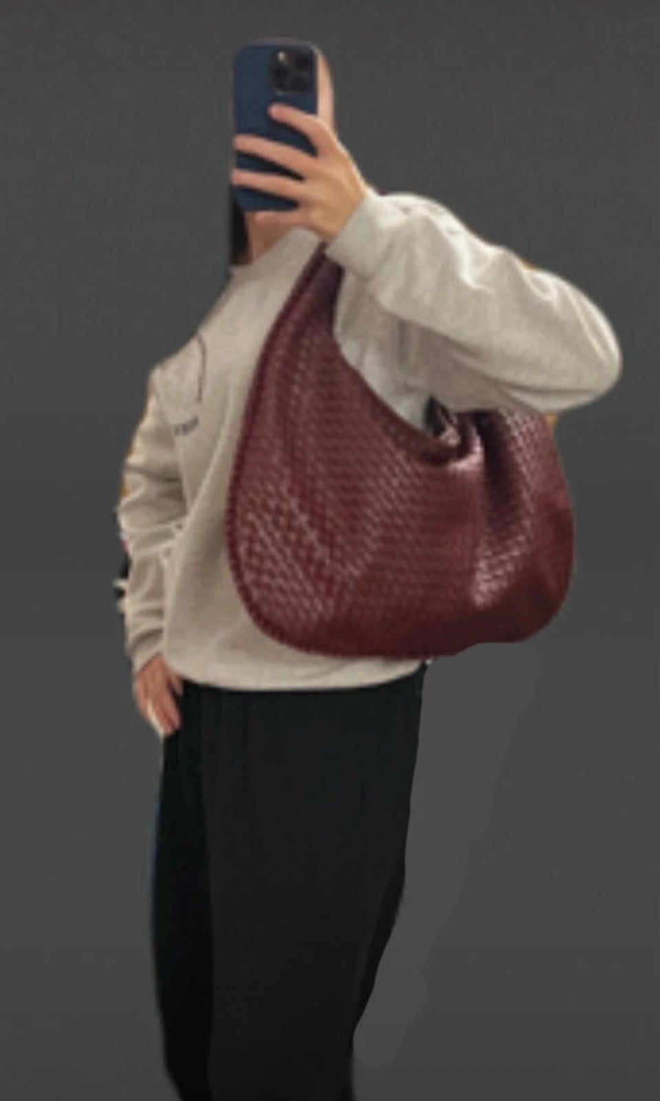 Sac tressé rouge, Enlèvement ou Envoi, Neuf, Rouge, Sac à main