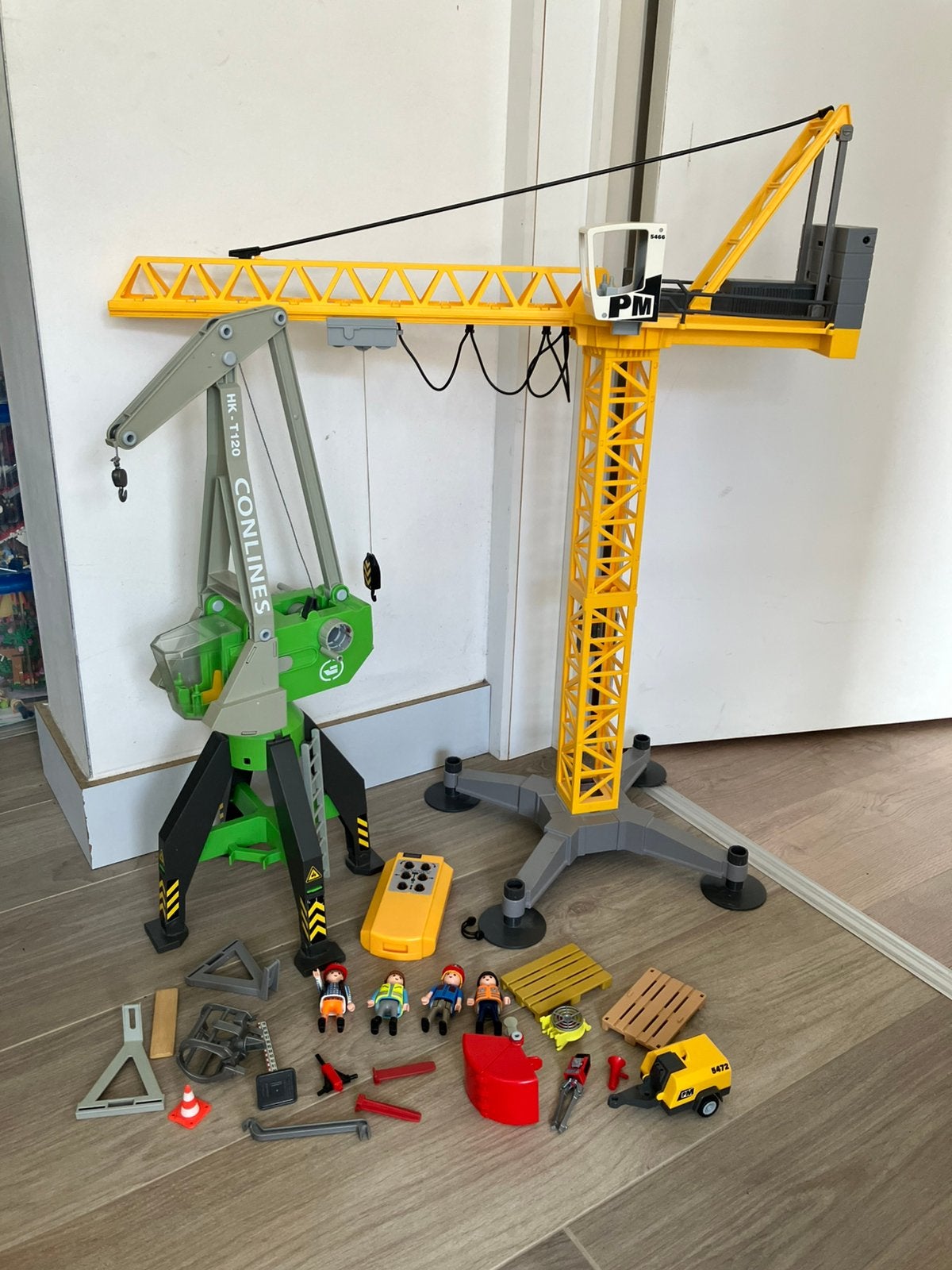Playmobil torenkraan en conlines kraan 5466, Kinderen en Baby's, Ophalen, Gebruikt, Afstandsbediening