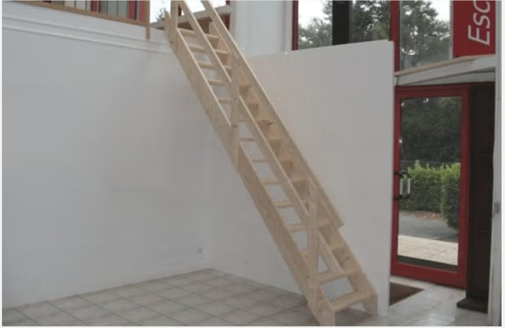 zoldertrap-werftrap, molenaarstrap, keldertrap in grenenhout, Doe-het-zelf en Bouw, Ophalen, Trap