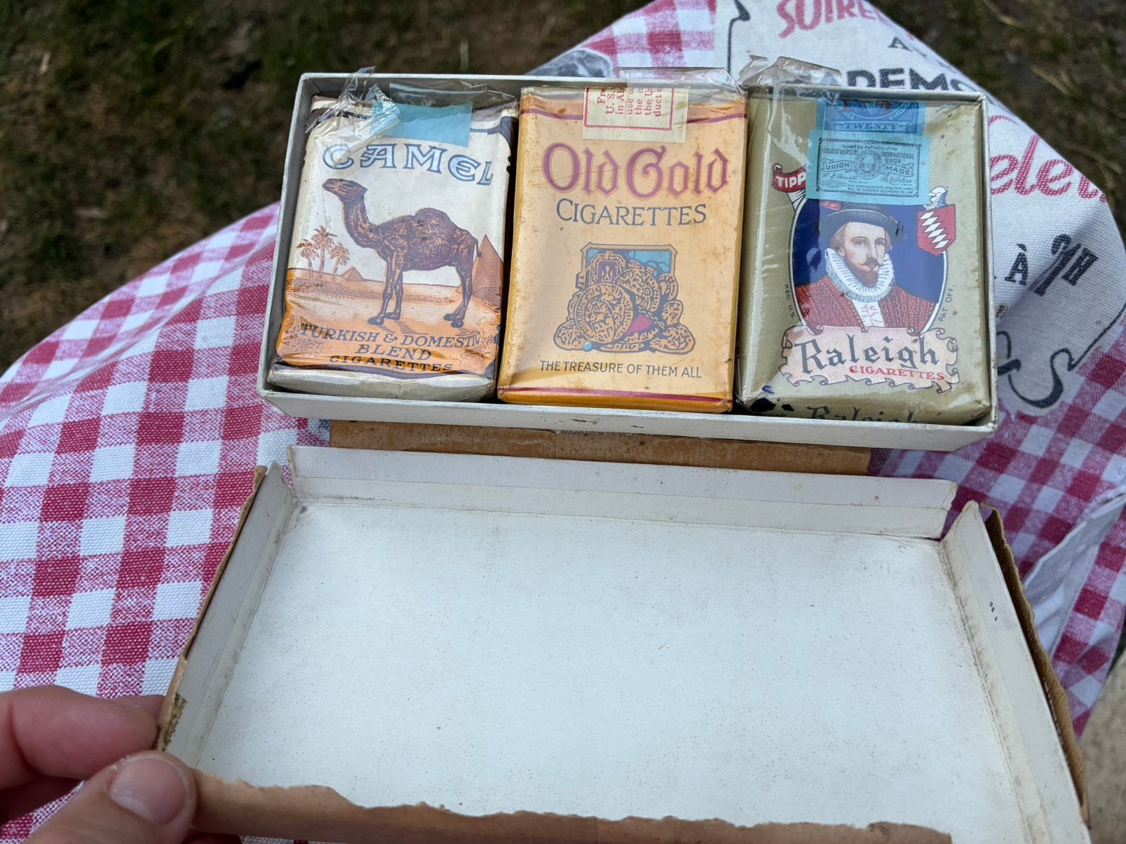 Tabac cigarettes hôpital  US  Liege ww2  piece nominative, Verzamelen, Militaria | Tweede Wereldoorlog, Ophalen of Verzenden