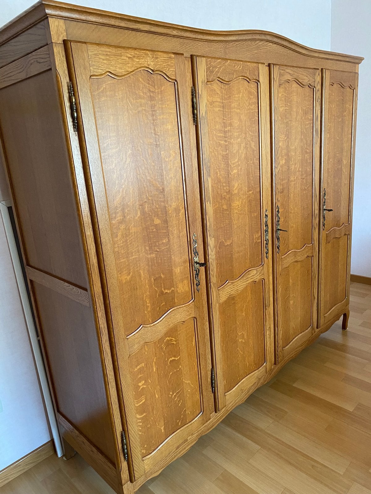 Eiken slaapkamer 1 persoon Louis XV- stijl, Maison & Meubles, Chambre à coucher | Chambres à coucher complètes, Enlèvement, Utilisé