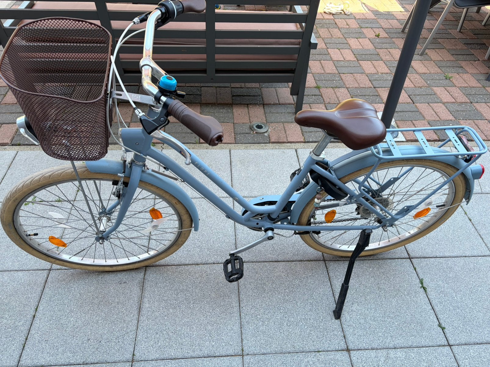 Fiets b-twin 26 inch, Fietsen en Brommers, Fietsen | Vouwfietsen, 20 inch of meer, Velgrem, Versnellingen, Zo goed als nieuw