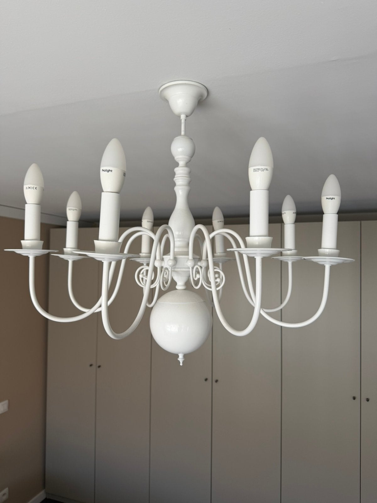 Hanglamp met 8 gaten, Huis en Inrichting, Lampen | Kroonluchters, Ophalen, Zo goed als nieuw
