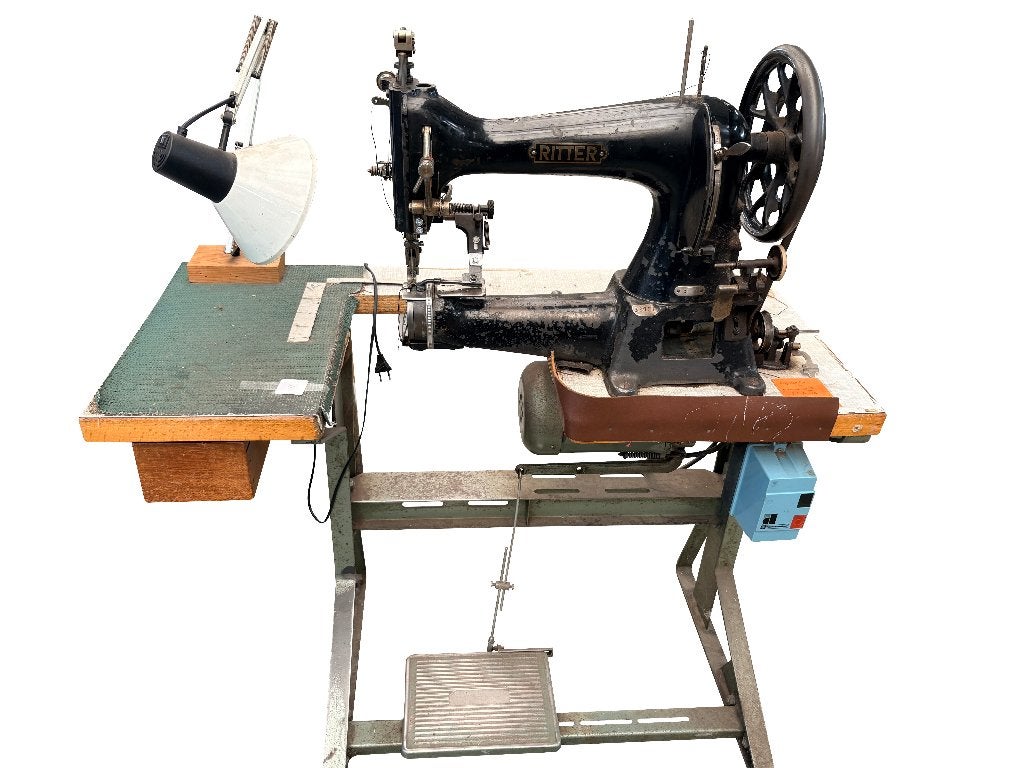 Ritter antieke industriële naaimachine, Hobby en Vrije tijd, Gebruikt, Naaimachine, Industrieel, Ophalen
