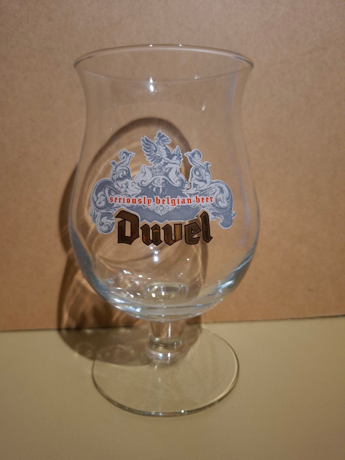 Duvel glas Nederlands jaarglas, Verzamelen, Biermerken, Ophalen of Verzenden, Duvel