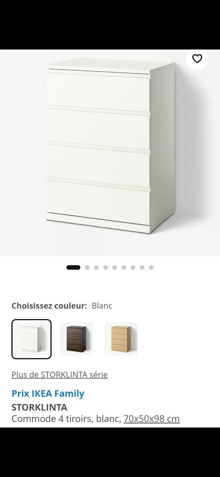 meuble ikea neuf, Neuf, 25 à 50 cm, Enlèvement ou Envoi, Moins de 100 cm