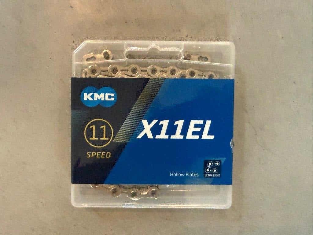 Chaîne de vélo à 11 vitesses KMC X11EL, Neuf, Acier, Kmc, Dérailleur ou Chaîne