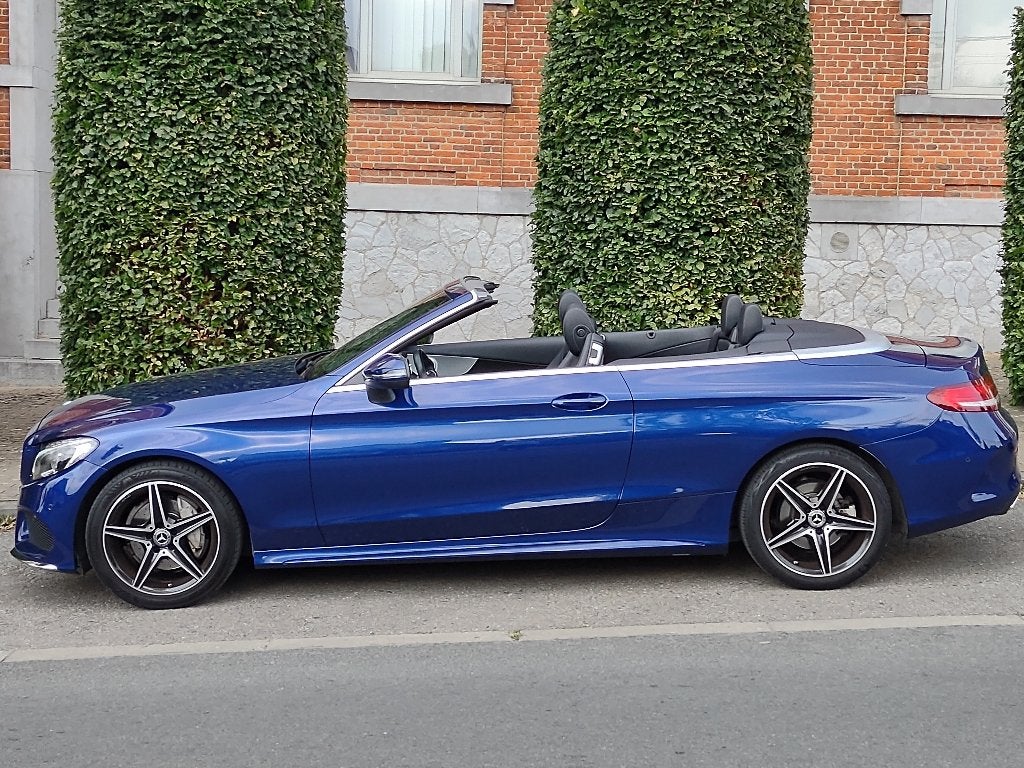 MERCEDES C180 CABRIOLET AMG PACK,BOiTE MANUELLE ! 75.600KM, Cuir et Alcantara, Achat, Euro 6, Cabriolet