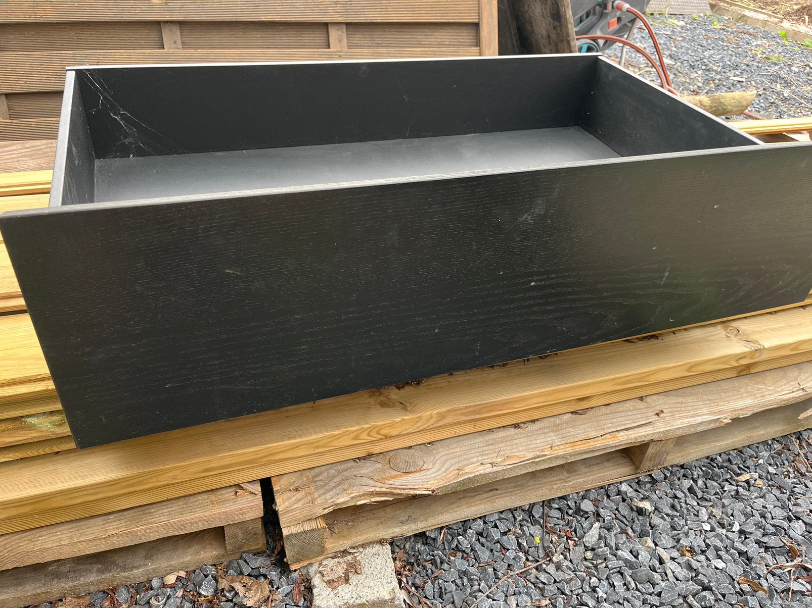 4 tiroirs sous lit MALM (Hauteur 28cm x Profondeur: 62cm, Enlèvement, Utilisé