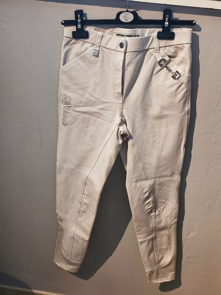 Pantalon d'équitation Blanc "La Valencio" Taille 38, Enlèvement, Utilisé, Blanc, La Valencio
