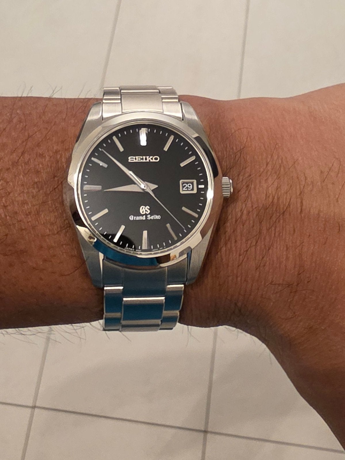 À vendre ou à échanger Grand Seiko sbgx061 37mm quartz, Montre-bracelet, Seiko, Enlèvement ou Envoi, Acier