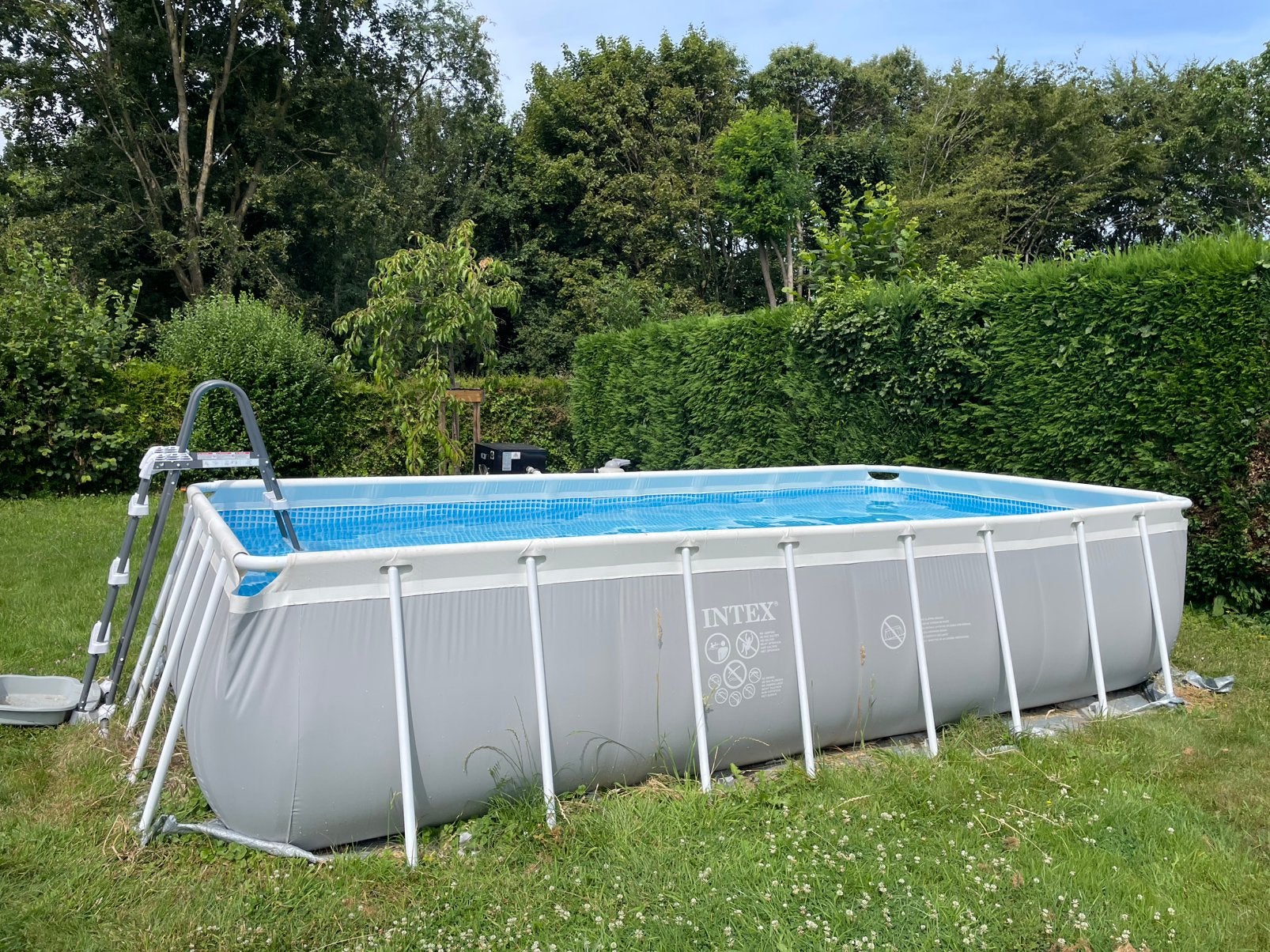 Piscine 3m sur 6 avec pompe a chaleur pro et filtre pro, 300 cm ou plus, Comme neuf, Enlèvement, 80 à 120 cm