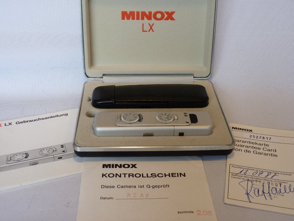 Minox LX chrome in originele doos, boekje en garantiekaart, Audio, Tv en Foto, Ophalen of Verzenden, Zo goed als nieuw, Compact