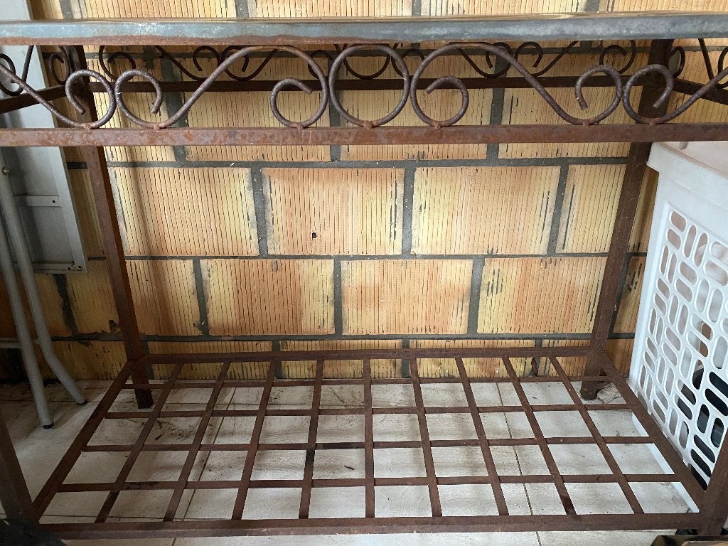 Buitentafel, Jardin & Terrasse, Tables de jardin, Enlèvement, Utilisé, Rectangulaire, Métal