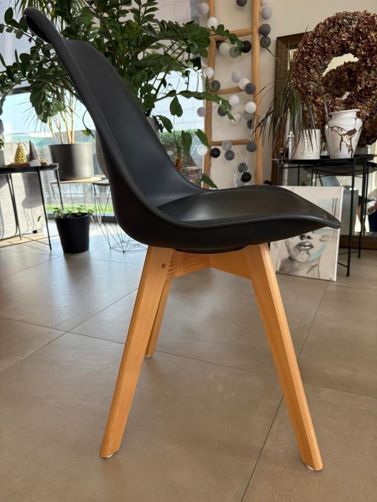 6 eetkamer stoelen, Huis en Inrichting, Ophalen, Gebruikt, Zwart