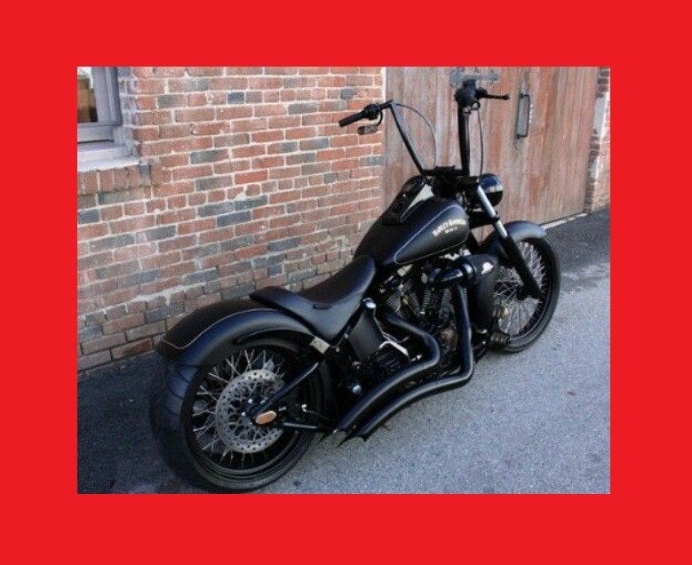 vance hines zwarte BIG RADIUS 2 into 2 uitlaat softail dyna, Ophalen of Verzenden, Gebruikt
