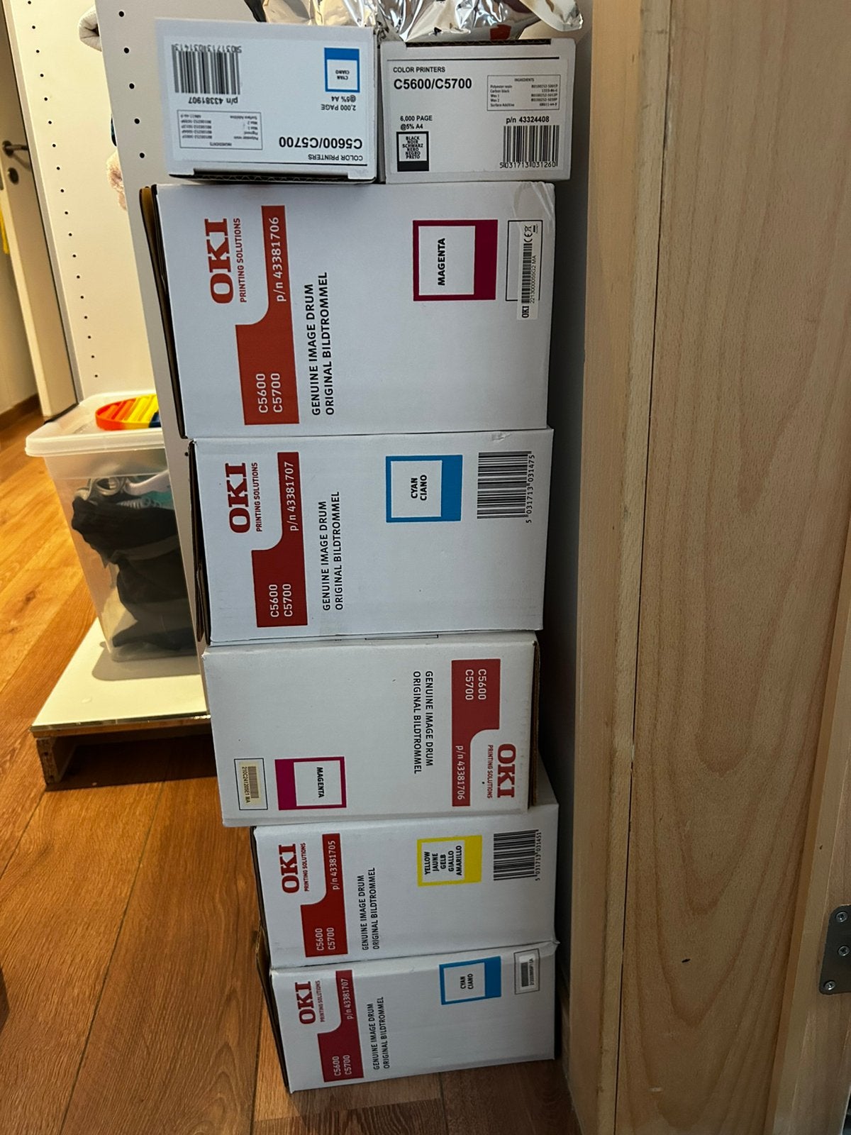 Lot de consommables pour imprimantes OKI c5600-c5700, Informatique & Logiciels, Enlèvement, Neuf, Imprimante
