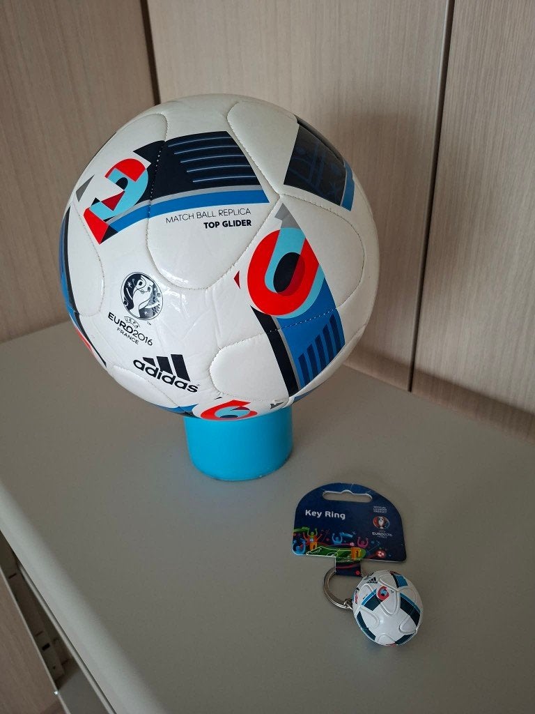 match ball replica top Glider Euro 2016 France + key ring, Ophalen of Verzenden, Zo goed als nieuw, Overige typen