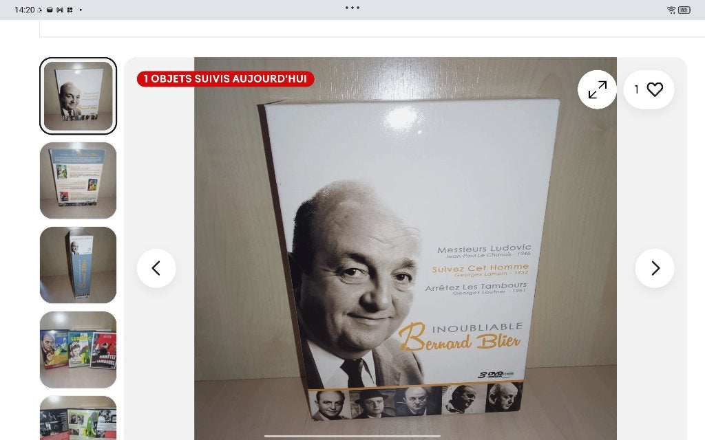 Bernard Blier Coffret 3 DVD cinéma patrimoine français, Cd's en Dvd's, Dvd's | Klassiekers, Verzenden, Frans, Frans