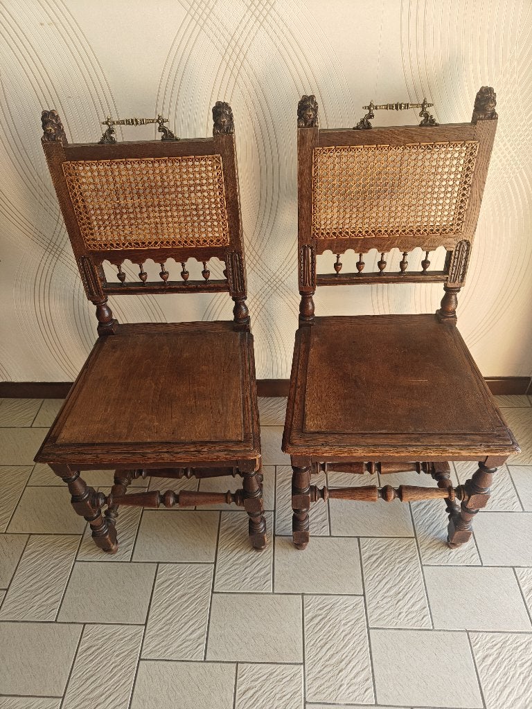 Antieke Vlaamse neorenaissance stoelen (2), Ophalen