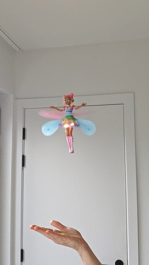 Vliegende Fee met Lichtjes (Hatchimals Crystal Flyer), Kinderen en Baby's, Ophalen, Zo goed als nieuw, Overige typen