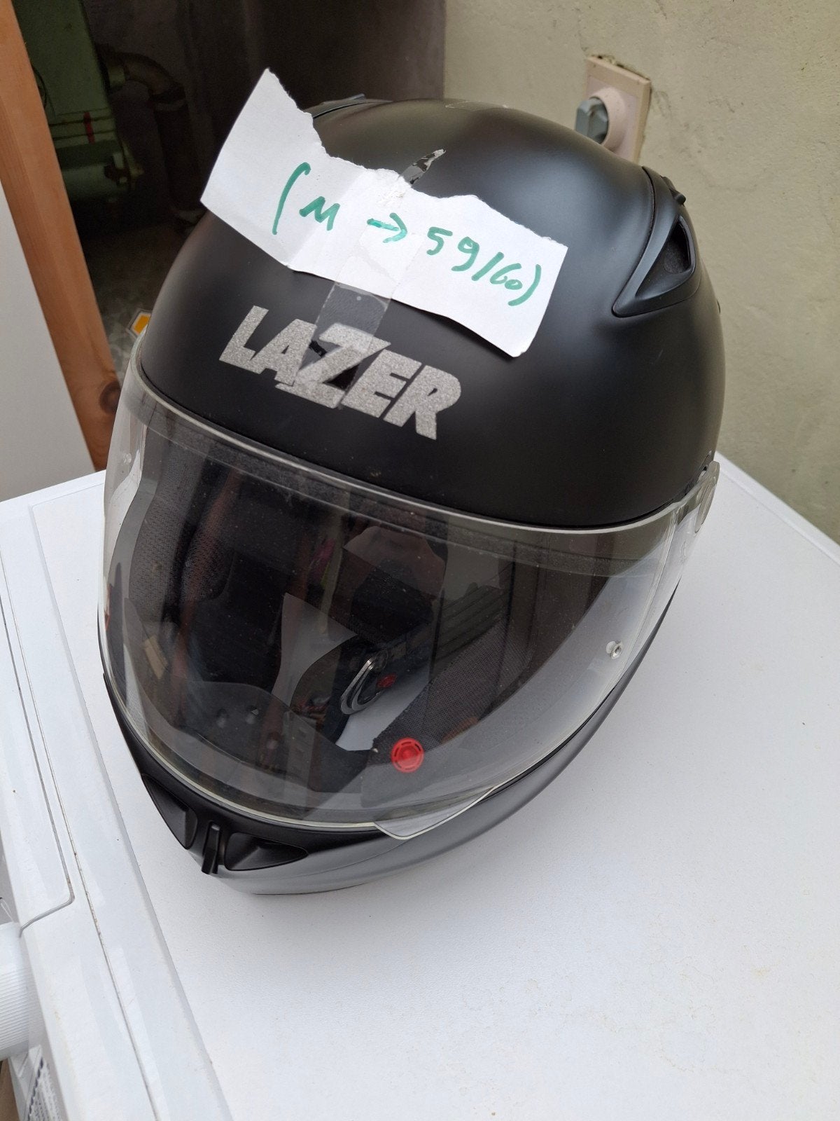 te koop motorhelm, Motos, Enlèvement, Seconde main, Lazer