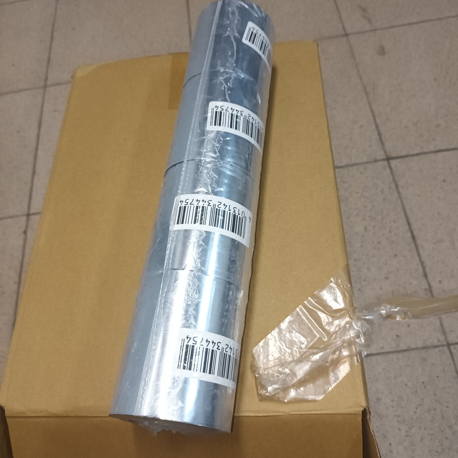 Aluminium afplaktape 75mm breed, Ophalen