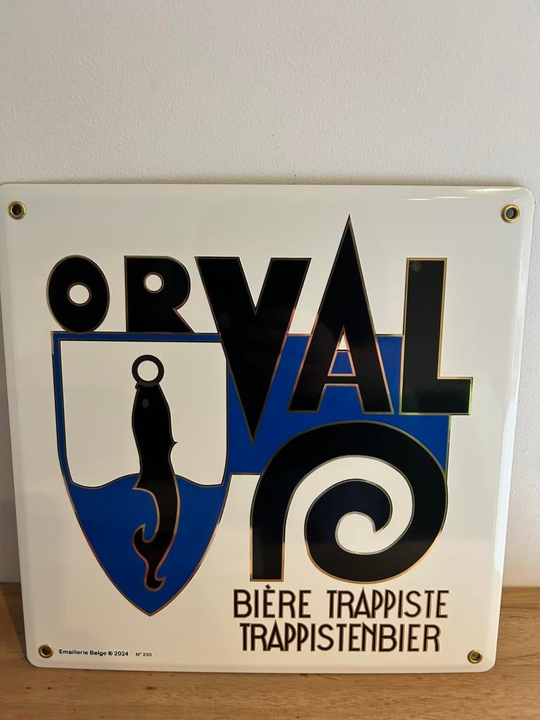 Plaque émaillée Orval numérotée  email (émaillerie belge), Enlèvement ou Envoi