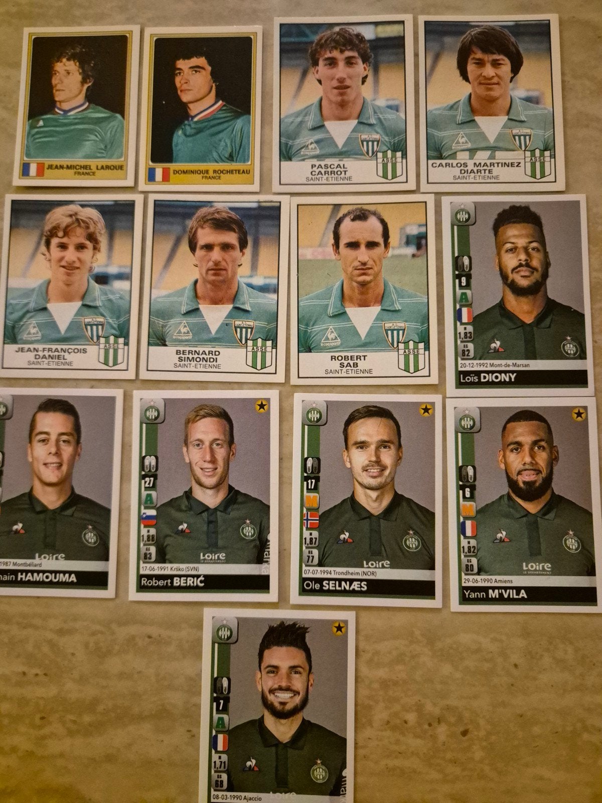 Stickers panini football St Étienne, Enlèvement ou Envoi