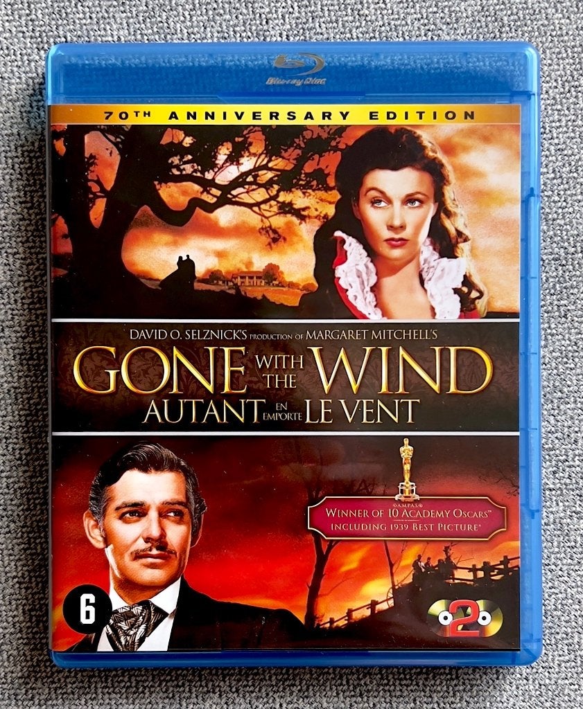 AUTANT EN EMPORTE LE VENT // Bluray du Film + 1 Bluray Bonus, Enlèvement ou Envoi, Classiques, Blu-ray, Français