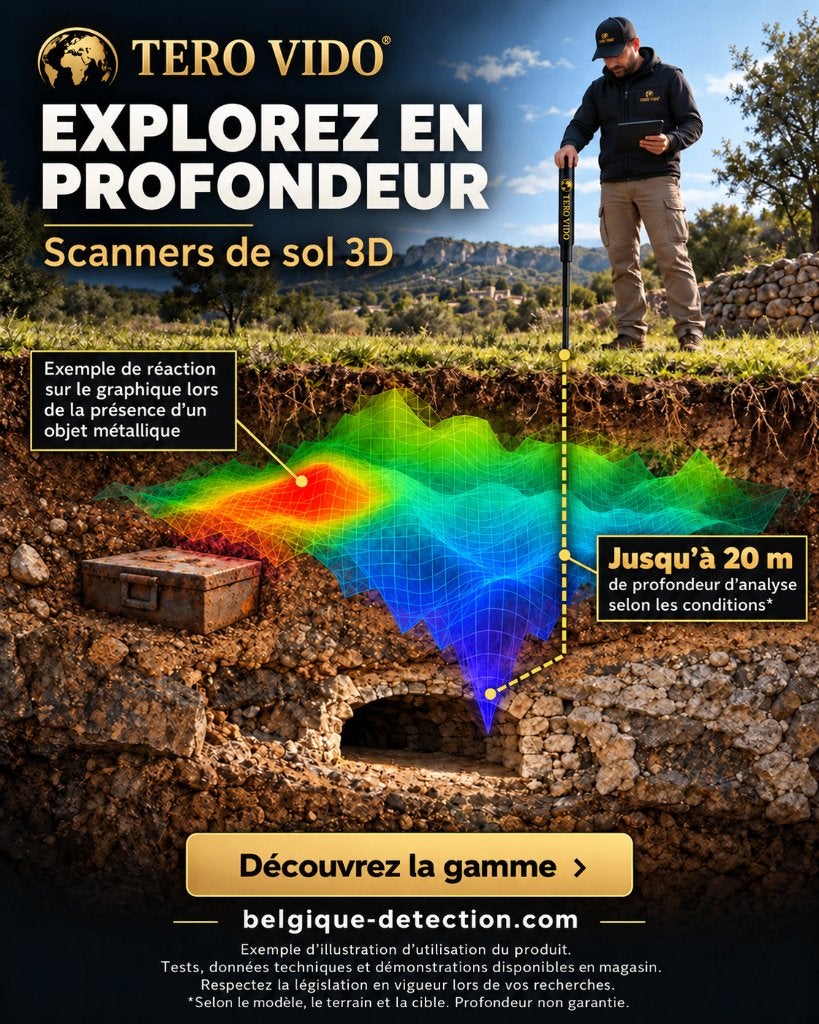 Radar de sol et détecteur de métaux grande profondeur, Neuf, Autres marques, Plus de 30 cm, Discrimination dans la détection de métaux