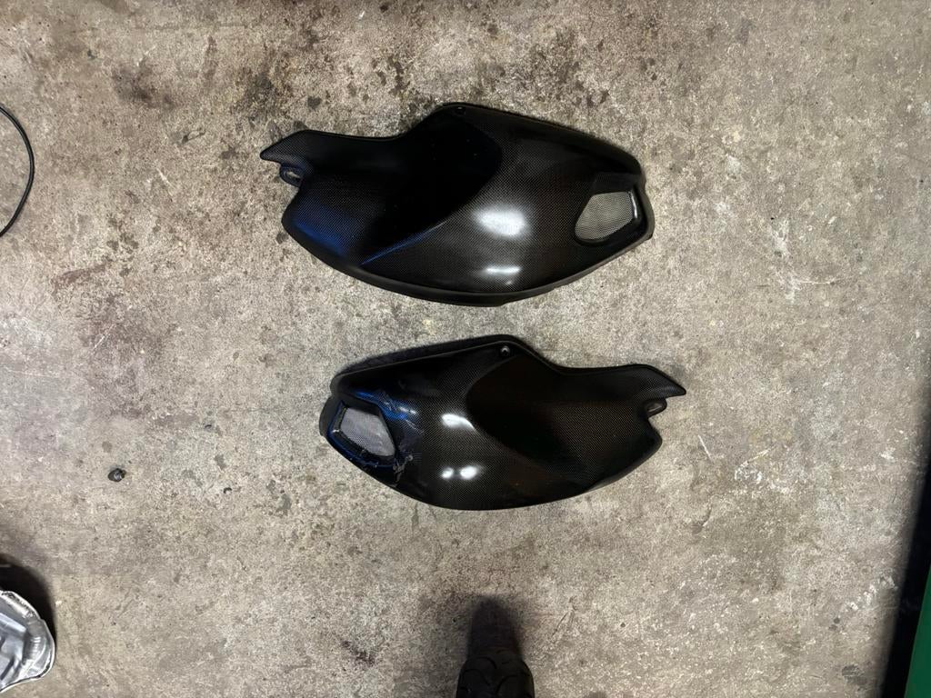 Flanc de carénage carbon monster 696 796 1100, Motos, Enlèvement, Utilisé