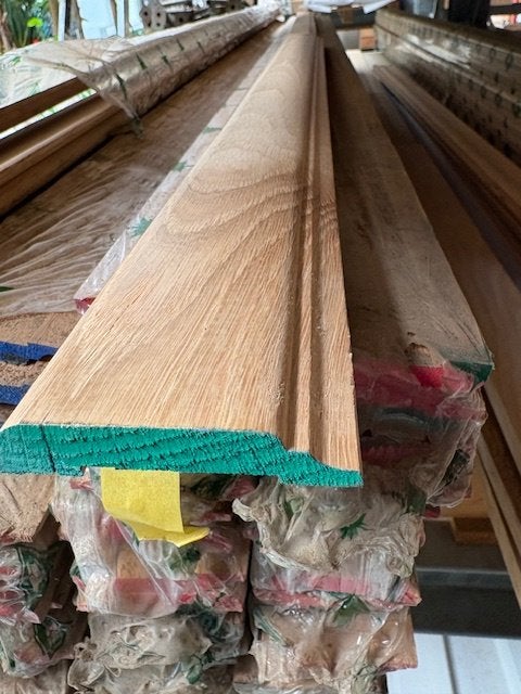 Deurlijsten / chambranten massief eik 68 x 12 mm set v 5 st, Doe-het-zelf en Bouw, Hout en Planken, Ophalen, Minder dan 25 mm