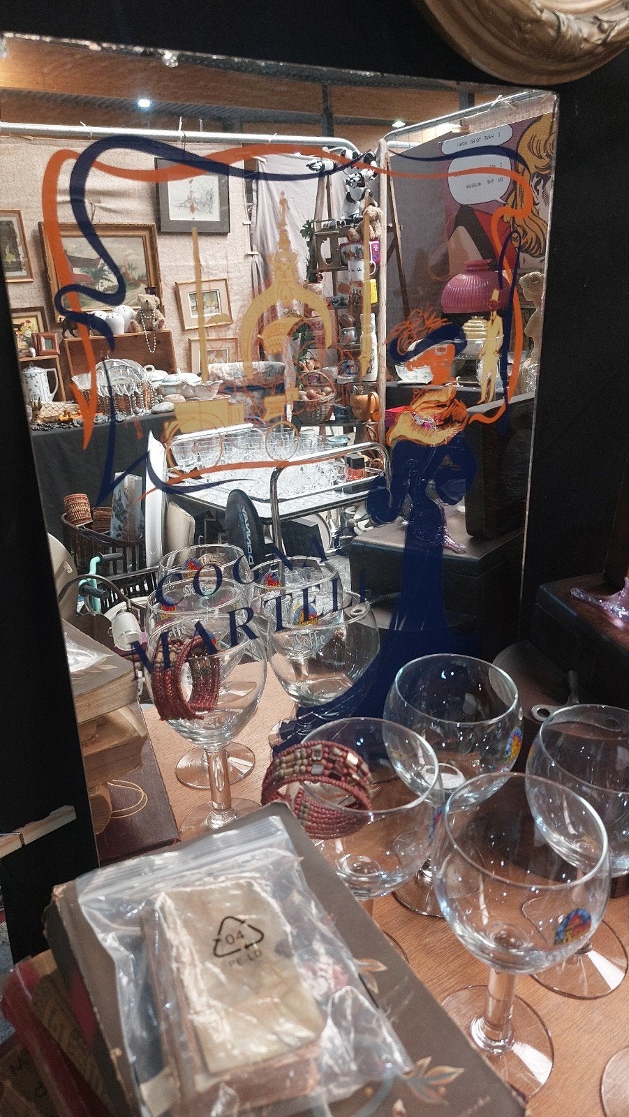 Cognac spiegel, Antiek en Kunst, Ophalen