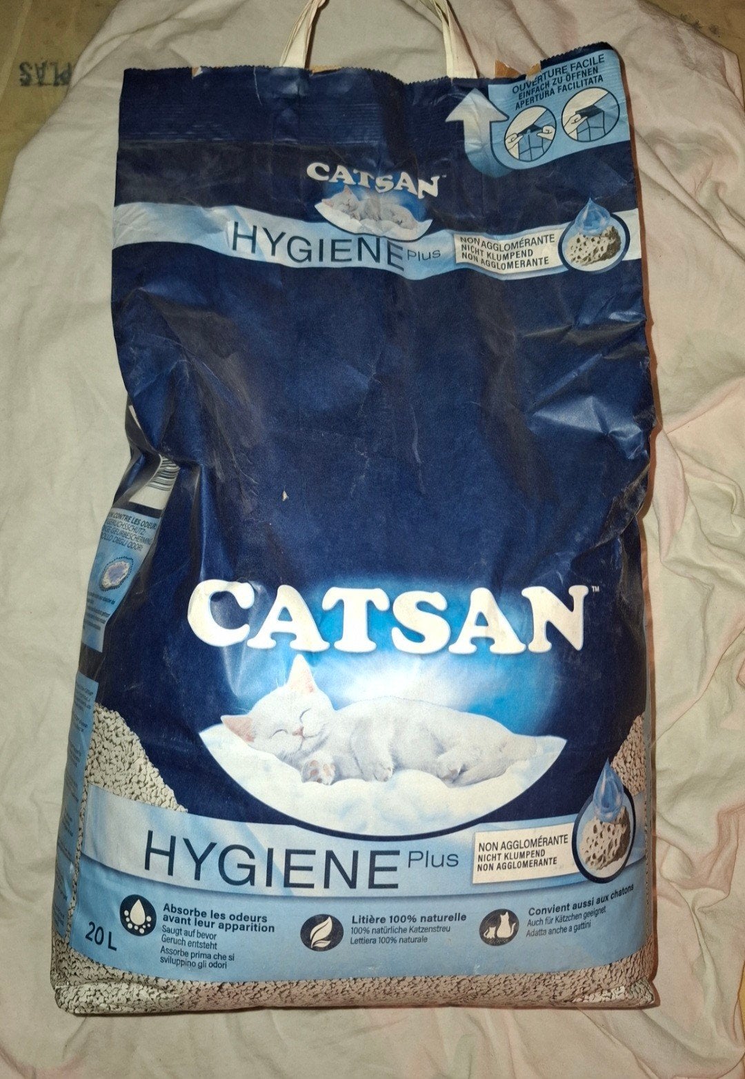 Catsan kattenbakvulling 20l, Dieren en Toebehoren, Kattenbakken, Ophalen, Zo goed als nieuw